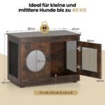 Daugybės funkcionalumų šunų narvas-baldas (Ruda)