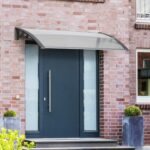 Durų ir langų stogelis iš polikarbonato ir aliuminio 110 x 60 cm