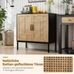 Stilingas indaujas su dviem durelėmis ir reguliuojama lentyna (Juoda)