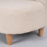 Mažylio fotelis su meškiuko ausimis ir tedžio vilnos užvalkalu