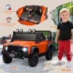 Vaikiškas Land Rover licencijuotas elektromobilis su nuotoliniu valdymu
