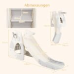 Kūdikių čiuožykla su krepšinio lenta ir žiedu (Pilka)