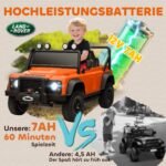 Vaikiškas Land Rover licencijuotas elektromobilis su nuotoliniu valdymu