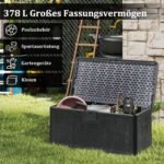 Talpinimo dėžė sodo daiktams – vandeniui atspari 378 L (Pilka)