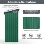 Sodo namelis nuožulniu stogu 1.5 m³ (Žalia)