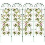 Dekoratyviniai metaliniai sodo tinklai (4 vnt. rinkinys) (Žalia)