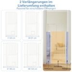 Aukšta metalinė gyvūnų sienelė su praplėtimais (77-104 cm) (Balta)