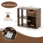 Daugiafunkcis lentynų ir stalčių laikymo sprendimas (Ruda)