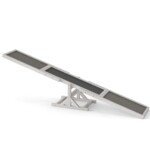 Medinė šunų vikrumo svirtis lauko treniruotėms (Balta)