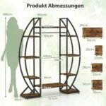 Augalų stovas 10 pakopų su auginimo šviestuvais (Ruda)