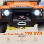 Vaikiškas Land Rover licencijuotas elektromobilis su nuotoliniu valdymu