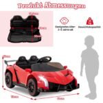 Elektrinis automobilis vaikams su nuotolinio valdymo pulteliu (Raudona)