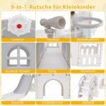 Vaikų žaidimų aikštelė su čiuožykla ir krepšinio lanku (Pilka)