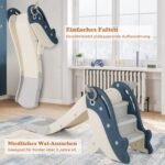 Daugiafunkcinė vaikiška čiuožykla su krepšinio lenta (Pilka)