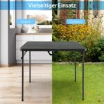 Nešiojamas sulankstomas lauko stalas (Pilka)