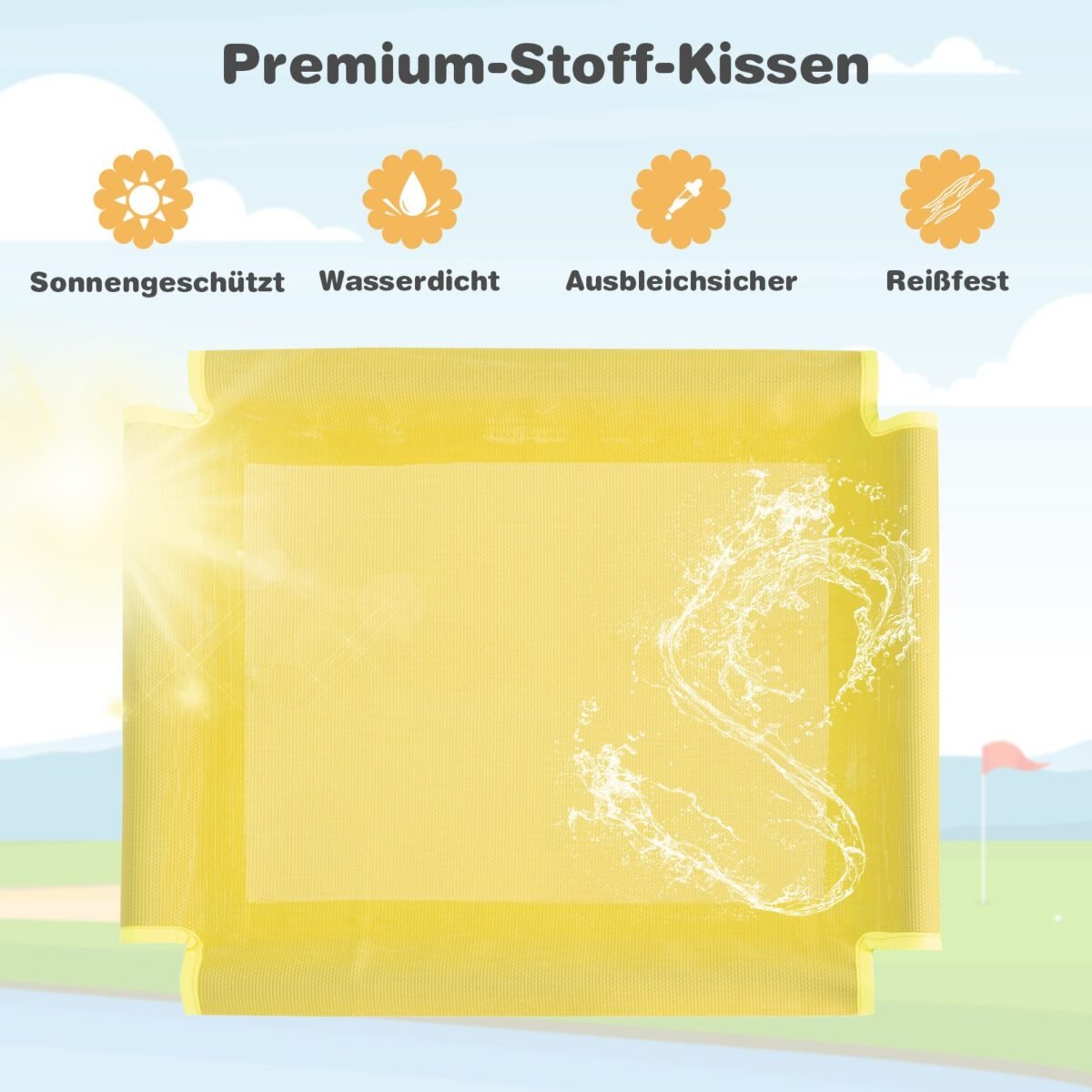 Vaikų kopūstgalvis su čiuožykla ir platforma (Oranžinė)