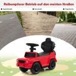 Vaikiškas automobilis su stumiamąja rankena (Raudona)