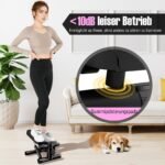 Kompaktiškas mini steperis su pasipriešinimo juostomis (Juoda)