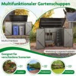 Metalinė lauko spintelė dviem šiukšlių dėžėms (Ruda)