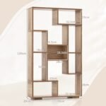 Geometrinė daugiafunkcė atvira saugyklos lentyna (Natūrali)