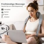 Shiatsu kaklo ir pečių masažuoklis su šildymu (Pilka)