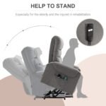 Elektrinis pakeliamas relaksacinis krėslas su masažo ir šildymo funkcija