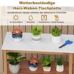 Lauko sodo daržo darbo stalas iš akacijos (Natūrali)