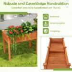 Lauko pakeltas medinis lysvas su pertvara (Geltona)