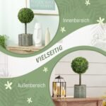 Dviejų dalių dirbtinių augalų rinkinys, atsparus UV spinduliams, lauko ir vidaus erdvėms