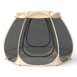 Pop-up lauko paviljonas 4–6 asmenims 310 x 270 cm (Juoda)