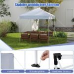 Pop-up sulankstomas paviljonas 2x2m atsparus vandeniui ir UV spinduliams (Balta)