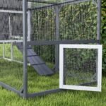 Vištidė su voljeru 3-4 vištoms, 3 skyrių lizdavietė ir ištraukiamas dugnas