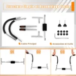 Klappbar pilvo treniruoklis su atrama galvai (Pilka)