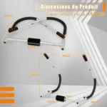 Klappbar pilvo treniruoklis su atrama galvai (Pilka)