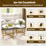 Stalviršių komplektas su metaliniu rėmu (Balta)