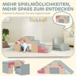 Dviejų dalių minkšti lavinamieji žaidimų blokai mažiems vaikams