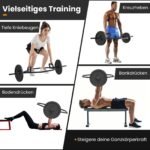 Šešiakampis štangos stovas su apkrova iki 226 kg (Juoda)