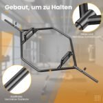 Šešiakampis štangos stovas su apkrova iki 226 kg (Juoda)