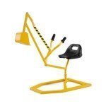 Vaikiškas ekskavatorius su pasukama sėdyne ir šaukto valdymu (Geltona)