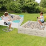 Vaikų sėdimasis ekskavatorius su 360° besisukančia sėdyne ir metaline konstrukcija (Pilka)