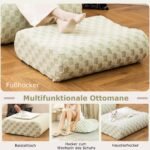 Sėdmaišis su pufiku minkštas ir patogus (Žalia)