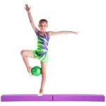 Patvari 117 cm gimnastikos balansavimo sija treniruotėms (Violetinė)