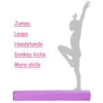 Patvari 117 cm gimnastikos balansavimo sija treniruotėms (Violetinė)
