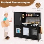 Vaikiška virtuvėlė su priedais ir lenta (Juoda)