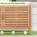 Medinis lauko sandėliukas su stalviršiu (Natūrali)