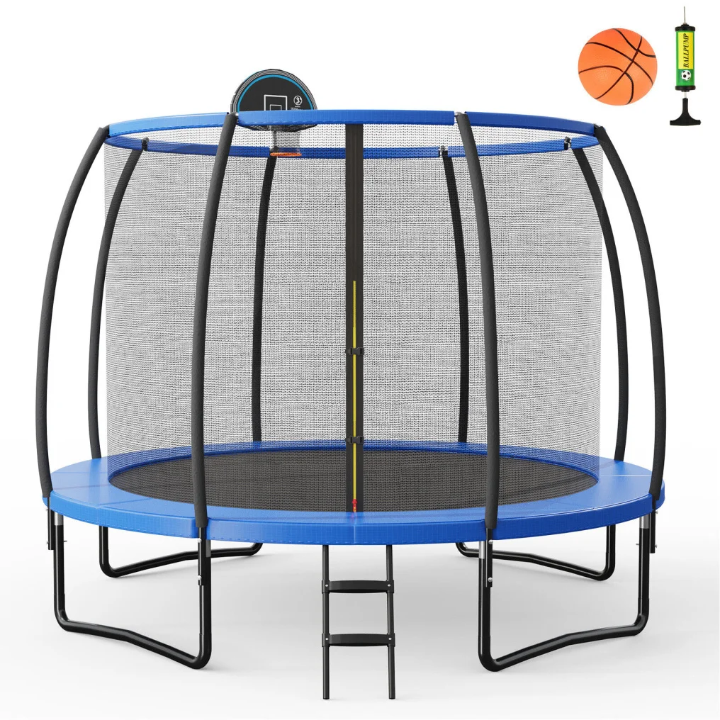 trampolin-tw10085gn_8_.jpg_big1016 Lauko batutas su apsauginiu tinklu ir krepšinio lenta (Juoda)