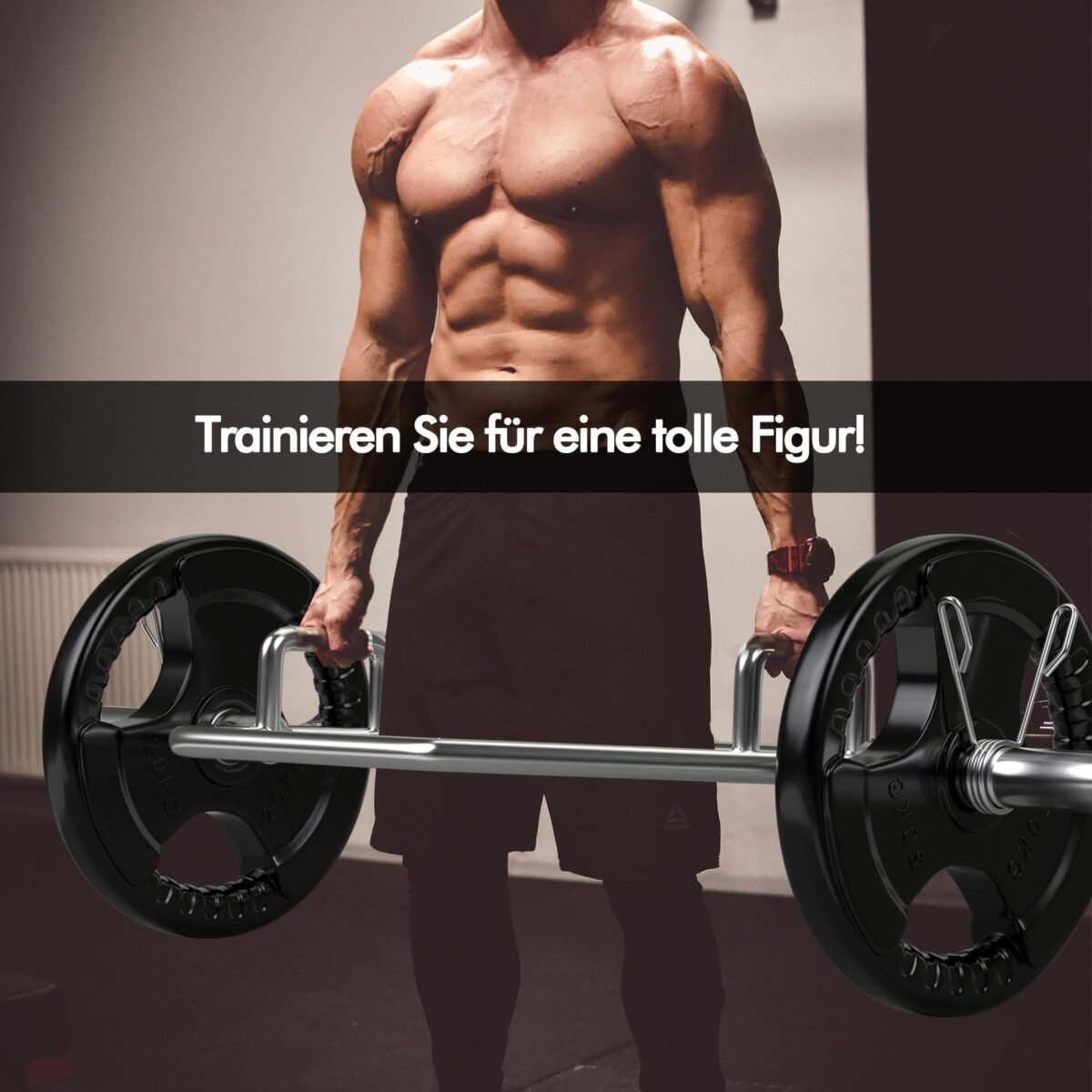 Šešiakampė hantelio štanga su sulankstomomis rankenomis ir dviem spyruokliniais užspaudėjais (Sidabrinė)