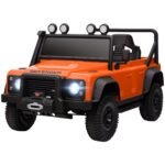 Vaikiškas Land Rover licencijuotas elektromobilis su nuotoliniu valdymu
