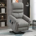 Elektrinis pakeliamas relaksacinis krėslas su masažo ir šildymo funkcija