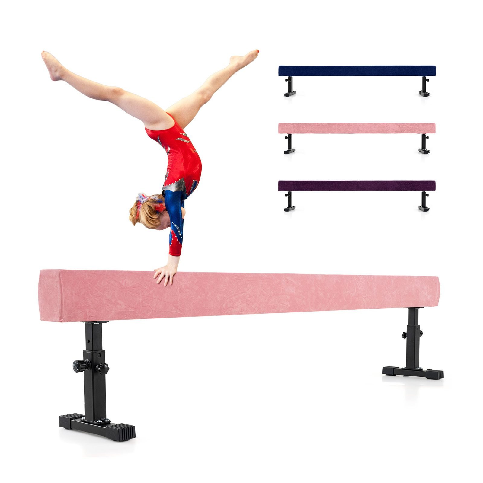 verstellbarerschwebebalken226cmhoherundtiefergymnastikbalkenmit3hhenrosa_1753689591062_image_1 Reguliuojamo aukščio gimnastikos sijonas iki 226 cm (Rožinė)